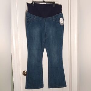 Maternity boot cut jeans Planet Motherhood Plus Size
